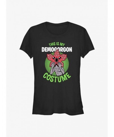 Stranger Things This Is My Demogorgon Costume Girls T-Shirt $8.47 T-Shirts