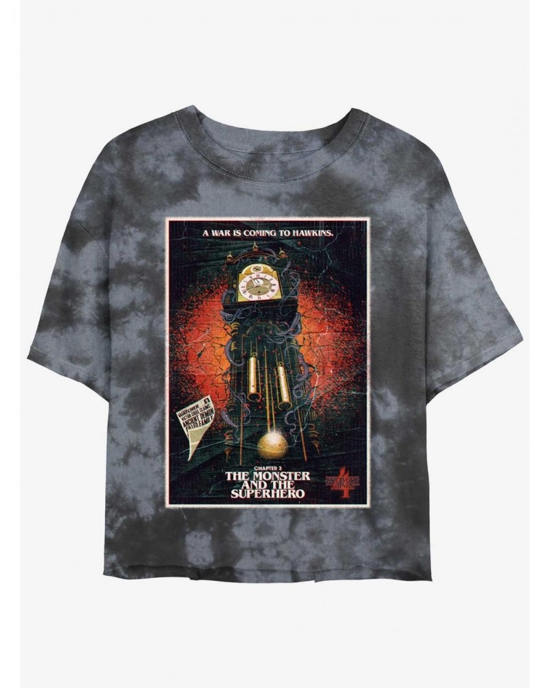 Stranger Things x Butcher Billy The Monster and the Superhero Mineral Wash Crop Girls T-Shirt $14.16 T-Shirts