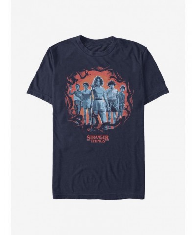 Extra Soft Stranger Things Tonal Eleven Group Pose T-Shirt $11.56 T-Shirts