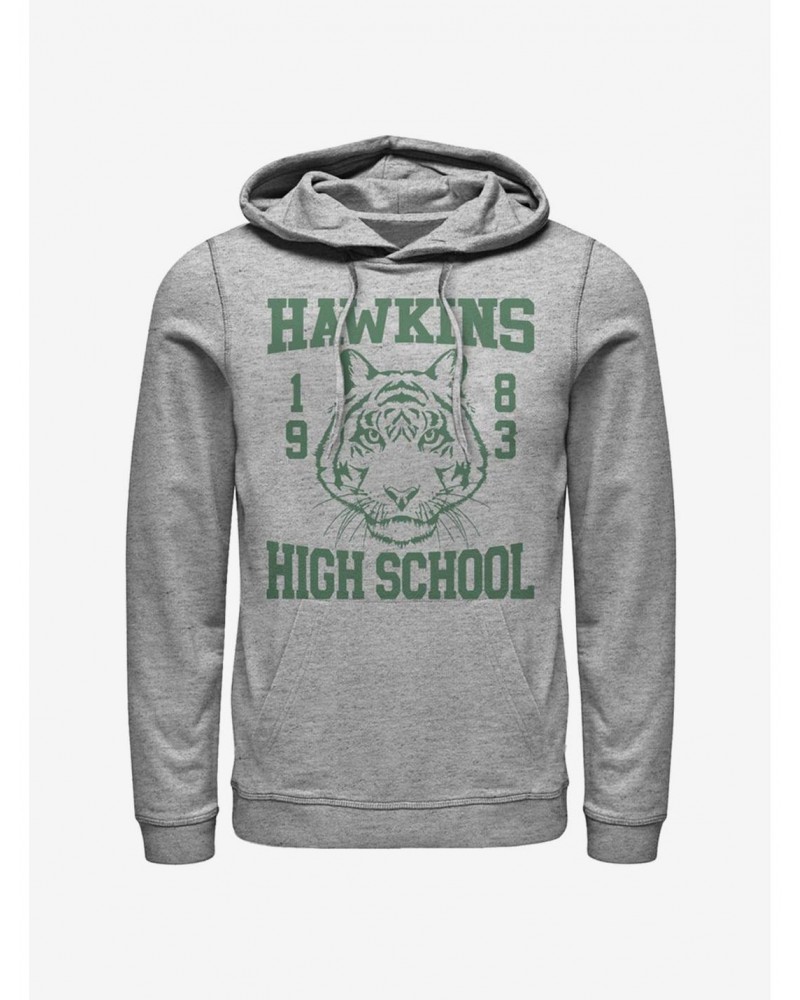 Stranger Things Hawkins High Tiger 1983 Hoodie $16.61 Hoodies