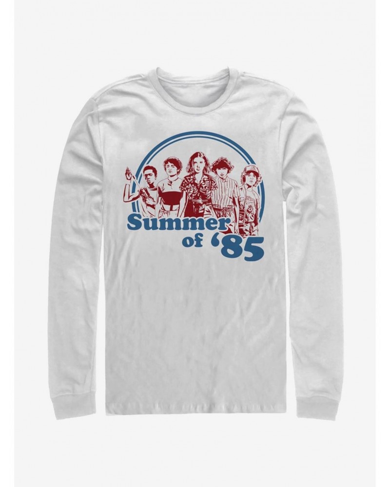 Stranger Things Group Summer of 85 Long-Sleeve T-Shirt $16.45 T-Shirts