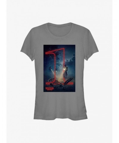 Stranger Things Season 1 Poster Girl's T-Shirt $11.21 T-Shirts