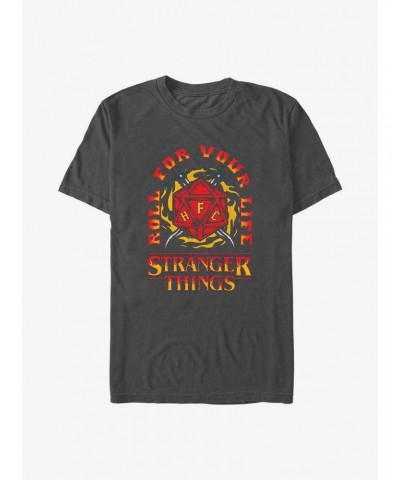 Stranger Things Fire and Dice T-Shirt $9.32 T-Shirts