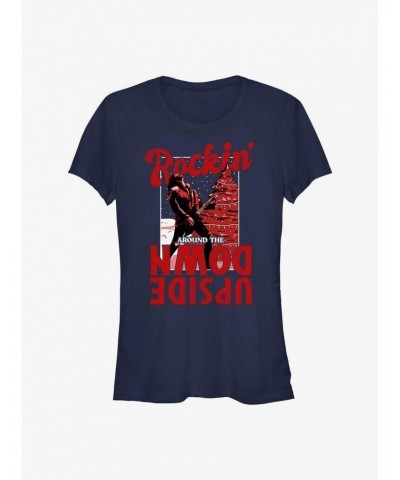 Stranger Things Eddie Rockin' Around Girls T-Shirt $10.21 T-Shirts