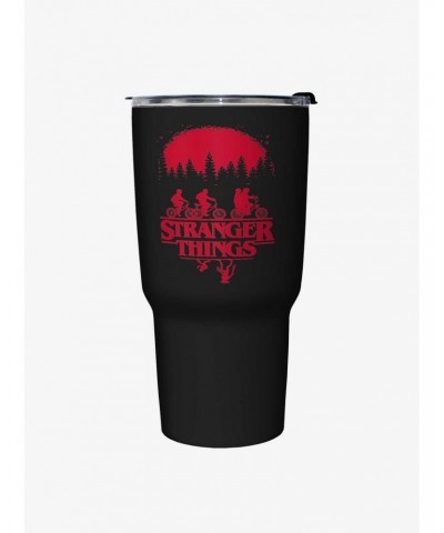 Stranger Things Riding Bikes Travel Mug $9.87 Mugs