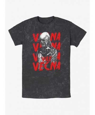 Stranger Things Vile Vecna Mineral Wash T-Shirt $7.77 T-Shirts