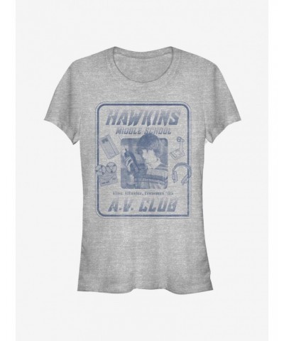 Stranger Things Mike Hawkins A.V. President Girls T-Shirt $12.20 T-Shirts