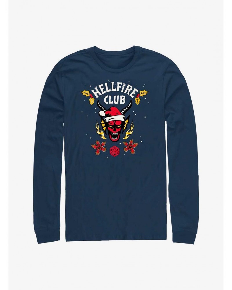 Stranger Things A Hellfire Holiday Long-Sleeve T-Shirt $14.15 T-Shirts