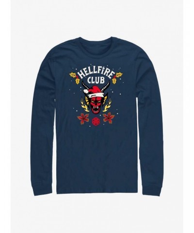 Stranger Things A Hellfire Holiday Long-Sleeve T-Shirt $14.15 T-Shirts