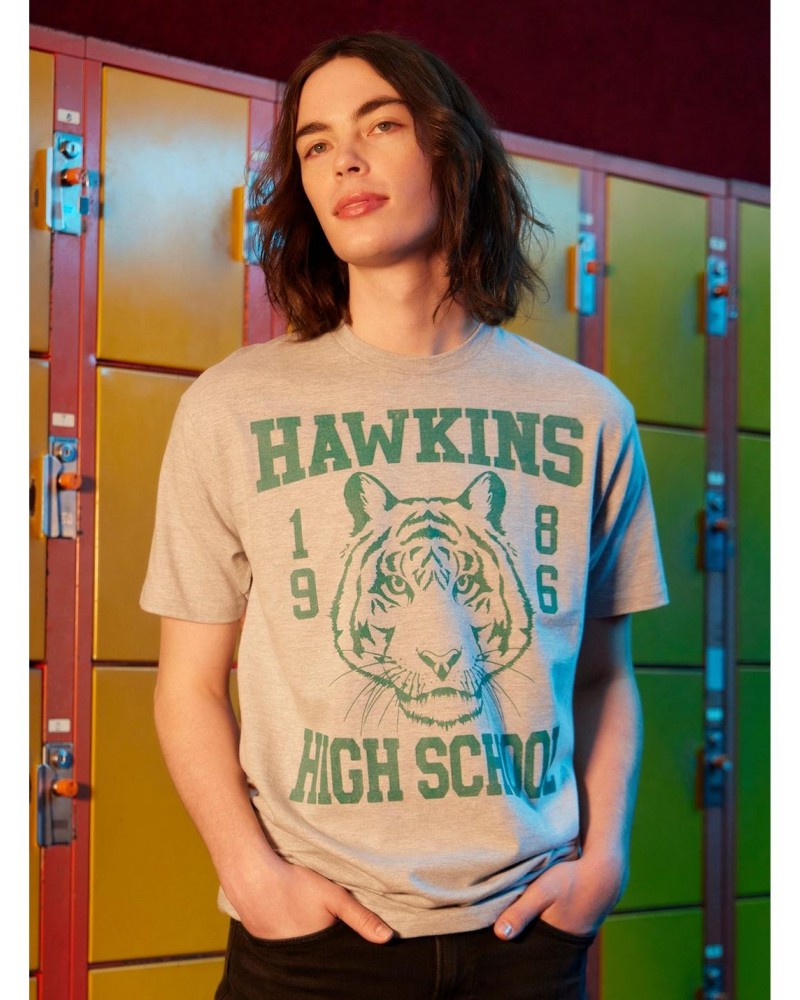 Stranger Things Hawkins High T-Shirt $10.04 T-Shirts