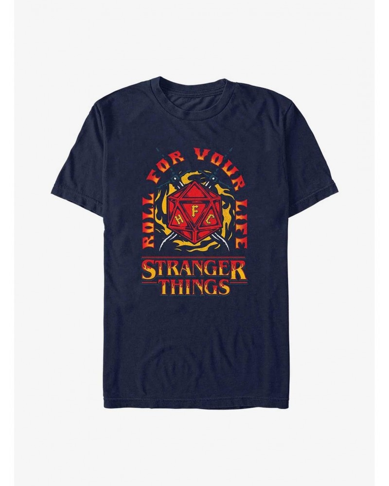 Stranger Things Fire and Dice T-Shirt $8.37 T-Shirts