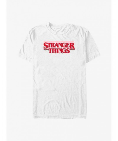 Stranger Things Christmas Lights Logo T-Shirt $10.28 T-Shirts