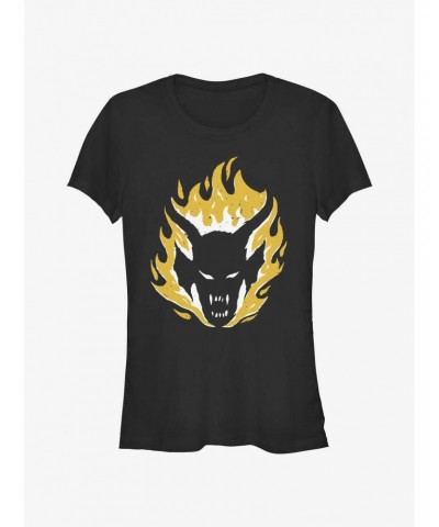 Stranger Things Demon Head Girls T-Shirt $11.70 T-Shirts