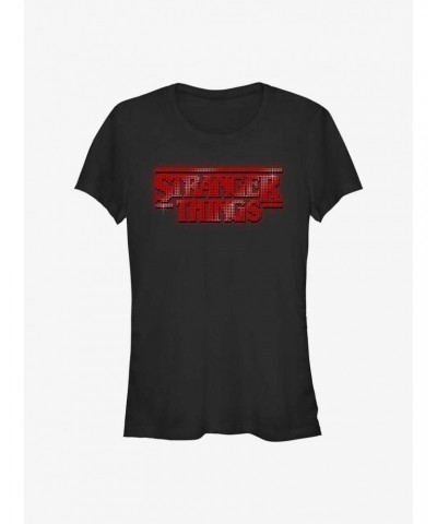 Stranger Things Sparkly Logo Girls T-Shirt $7.47 T-Shirts