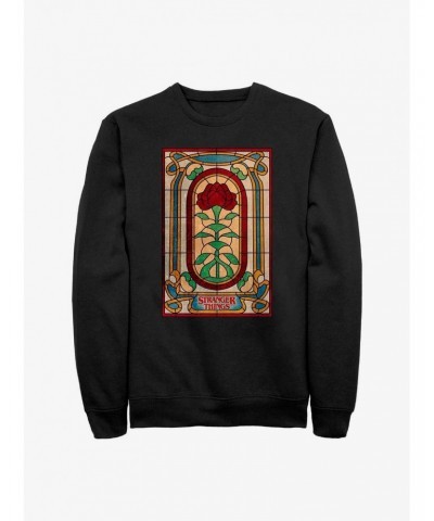 Stranger Things Stained Glass Sweatshirt $15.13 Sweatshirts