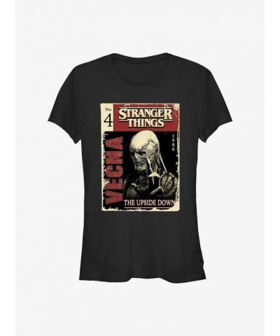 Stranger Things Vecna Pulp Cover Girls T-Shirt $8.72 T-Shirts