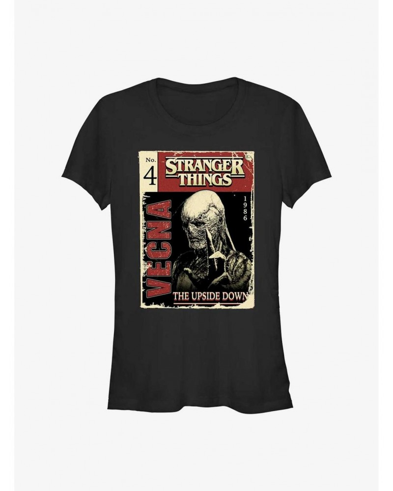 Stranger Things Vecna Pulp Cover Girls T-Shirt $8.72 T-Shirts