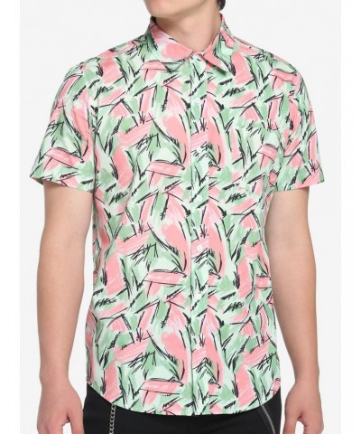 Stranger Things Hopper Woven Button-Up $17.16 Button-Up