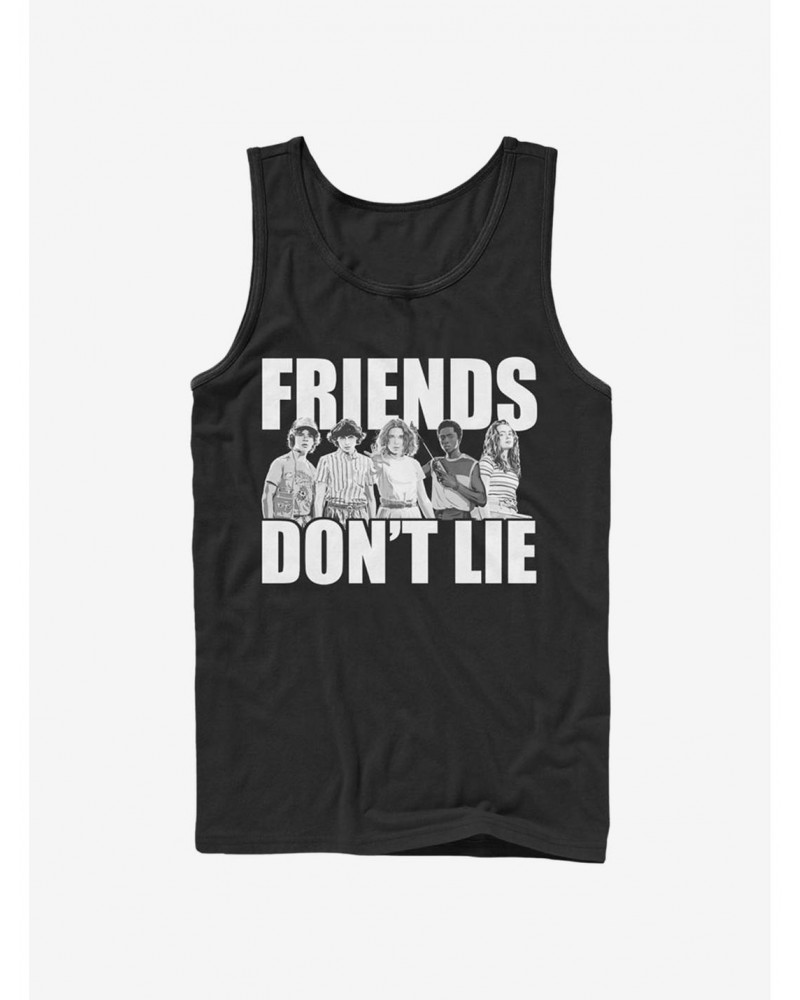 Stranger Things Cast Friends Don't Lie Tank $9.71 Tanks