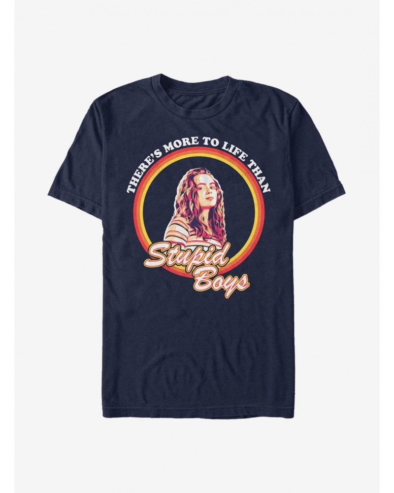 Extra Soft Stranger Things Stupid Boys T-Shirt $12.72 T-Shirts