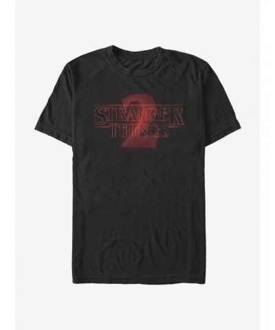 Stranger Things Stranger Two Neon Logo T-Shirt $11.71 T-Shirts