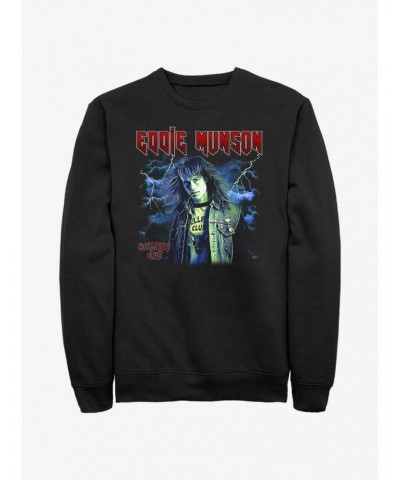 Stranger Things Eddie Munson Hellfire Club Sweatshirt $18.08 Sweatshirts