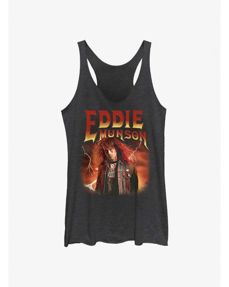 Stranger Things Metal Eddie Munson Girls Tank $7.77 Tanks