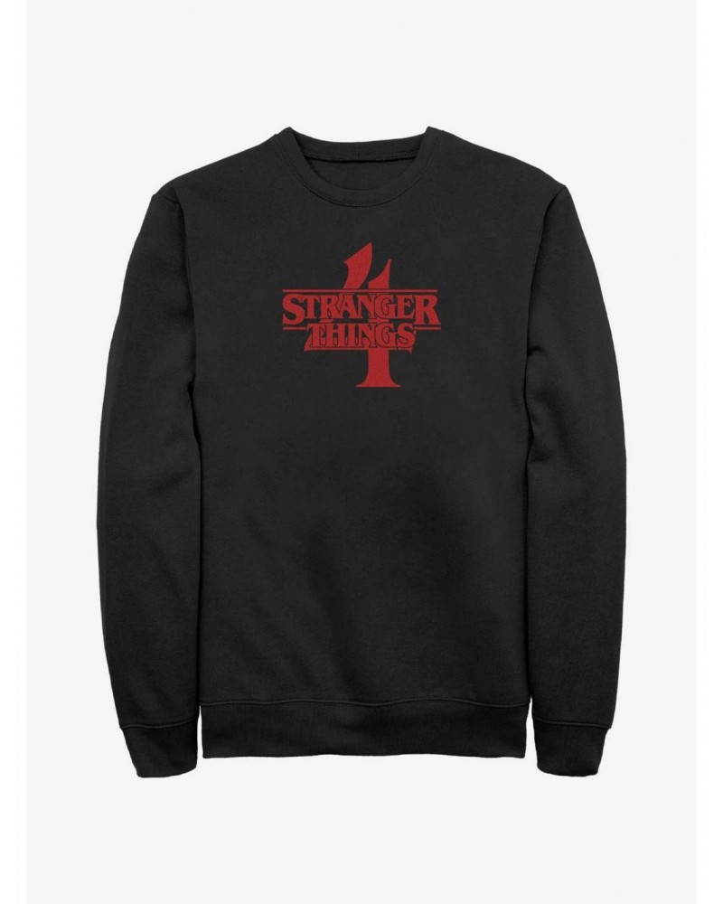 Stranger Things Season 4 Logo Sweatshirt $12.18 Sweatshirts