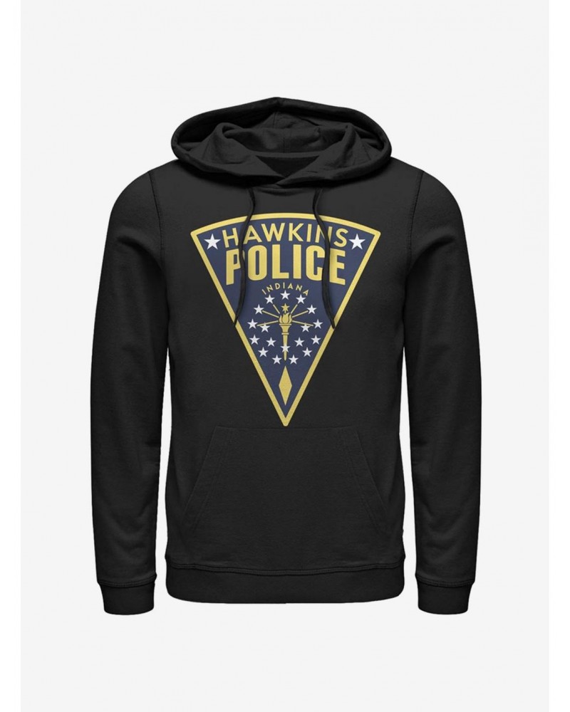 Stranger Things Hawkins Police Seal Hoodie $13.92 Hoodies