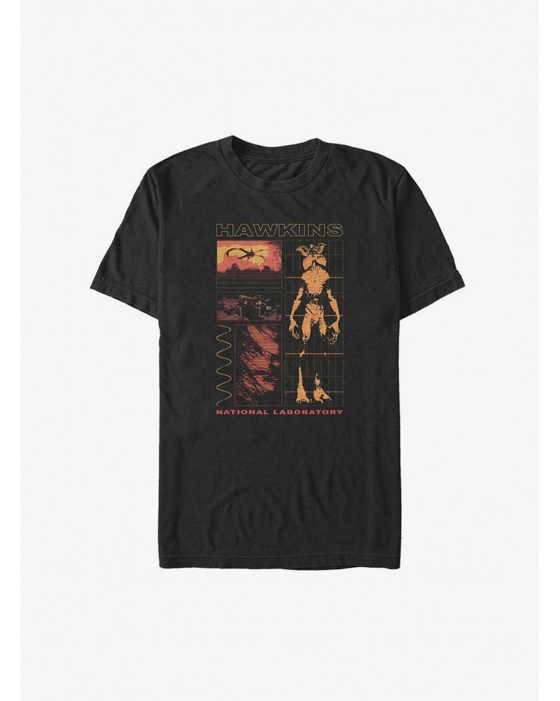 Stranger Things Hawkins Lab Demogorgon Infographic Big & Tall T-Shirt $14.95 T-Shirts