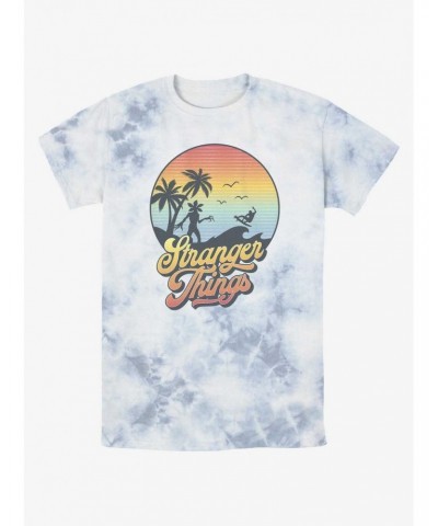 Stranger Things Retro Sun Mineral Wash T-Shirt $12.95 T-Shirts