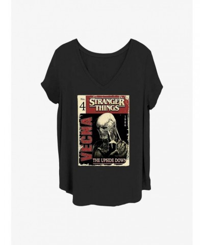 Stranger Things Vecna Pulp Comic Girls T-Shirt Plus Size $8.67 T-Shirts