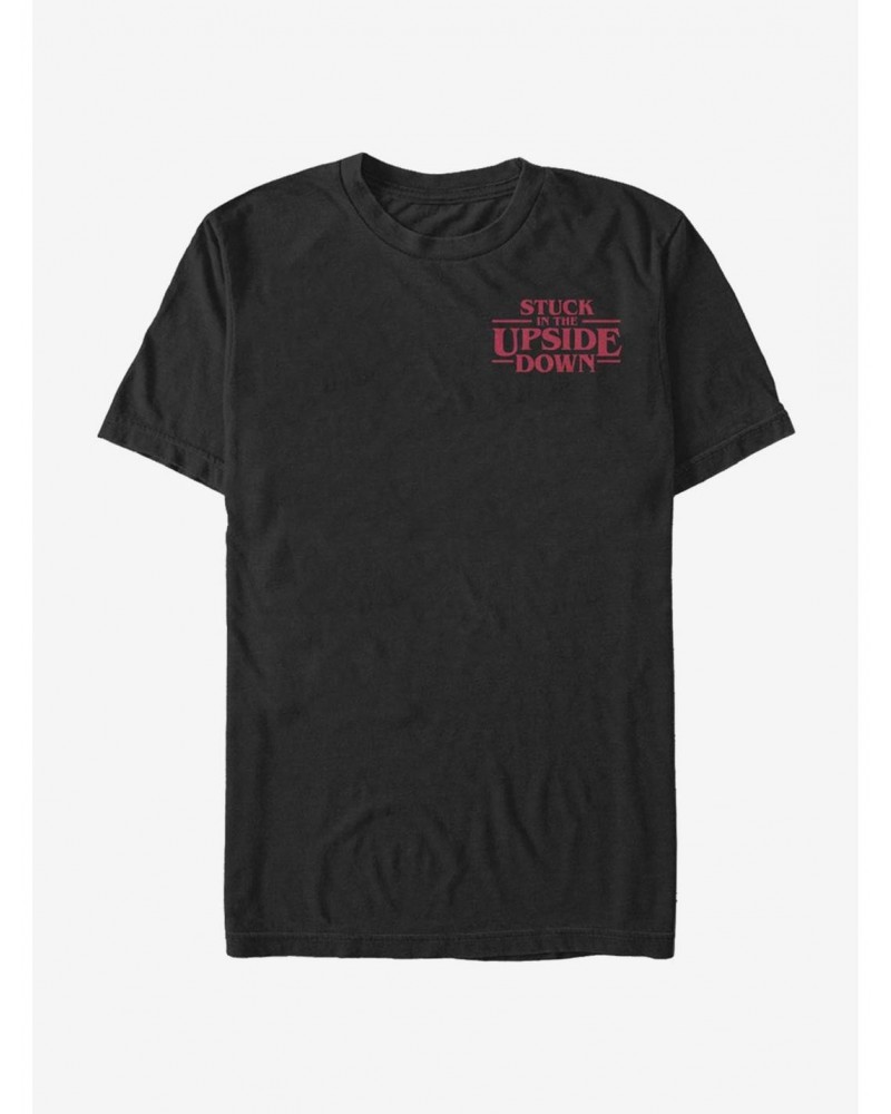 Stranger Things Upside Down Pocket T-Shirt $10.28 T-Shirts