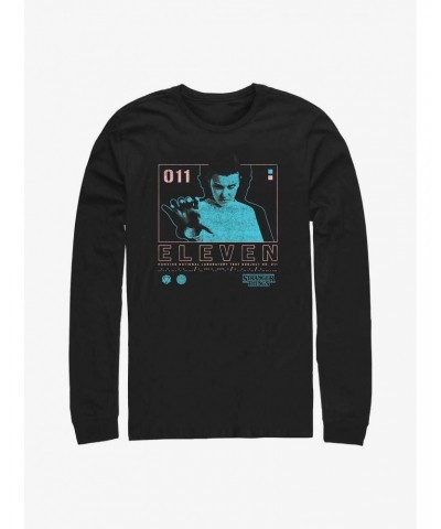 Stranger Things Eleven Infographic Long-Sleeve T-Shirt $13.82 T-Shirts