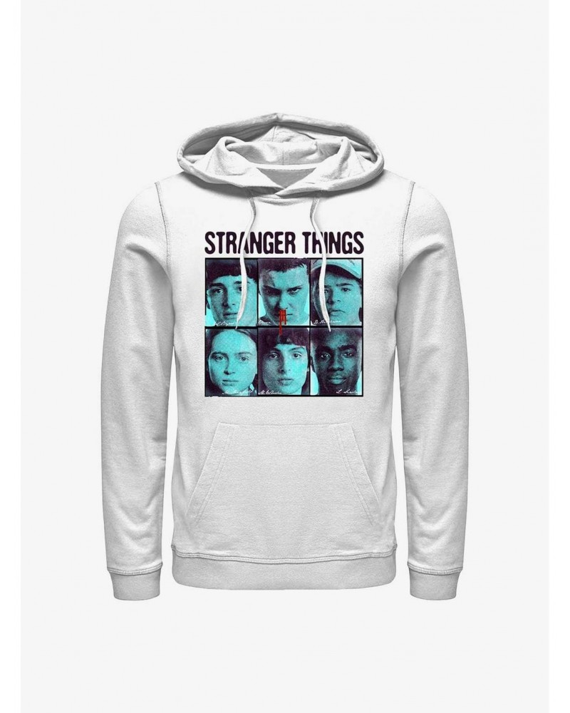 Stranger Things Halftone Gang Hoodie $19.31 Hoodies