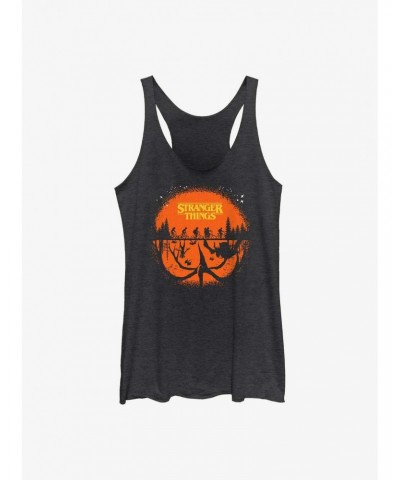 Stranger Things Night Time Ride Girls Tank Top $8.03 Tops