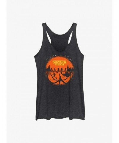 Stranger Things Night Time Ride Girls Tank Top $8.03 Tops