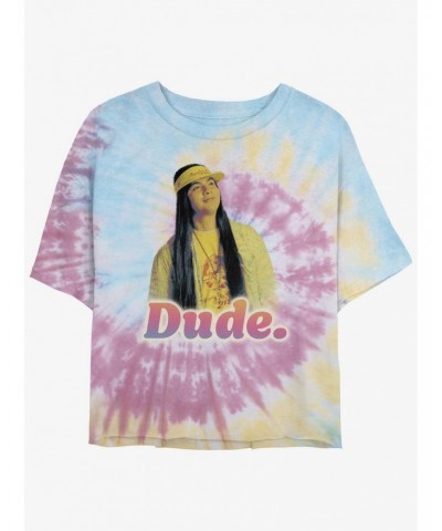 Stranger Things Dude Retro Tie-Dye Crop Girls T-Shirt $12.64 T-Shirts