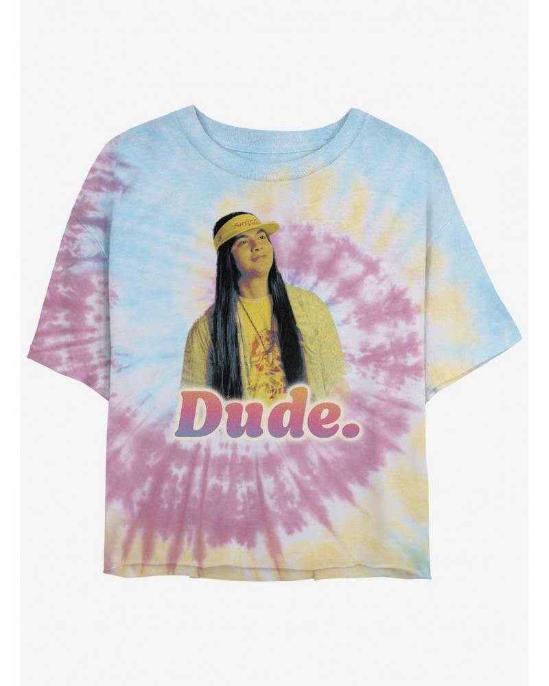 Stranger Things Dude Retro Tie-Dye Crop Girls T-Shirt $12.64 T-Shirts