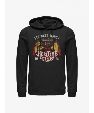 Stranger Things Demon Hellfire Club Hoodie $19.31 Hoodies