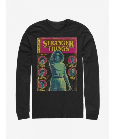 Stranger Things Comic Cover Long-Sleeve T-Shirt $12.17 T-Shirts