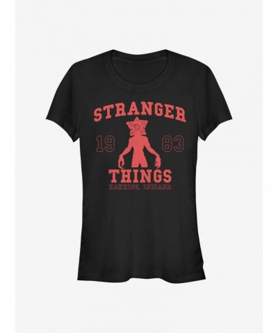 Stranger Things Collegiate Girls T-Shirt $10.21 T-Shirts