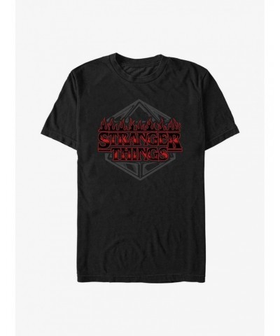 Stranger Things Dice Badge Logo T-Shirt $10.99 T-Shirts