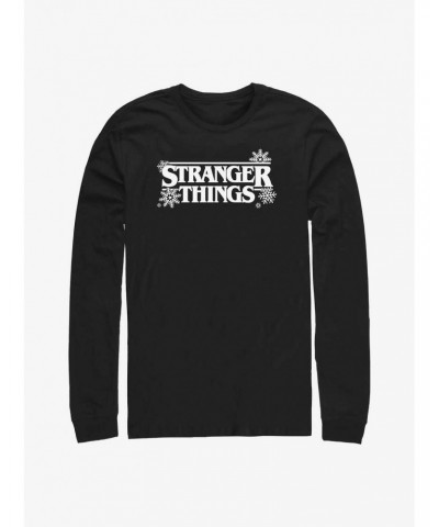 Stranger Things Snowflake Logo Long-Sleeve T-Shirt $15.79 T-Shirts