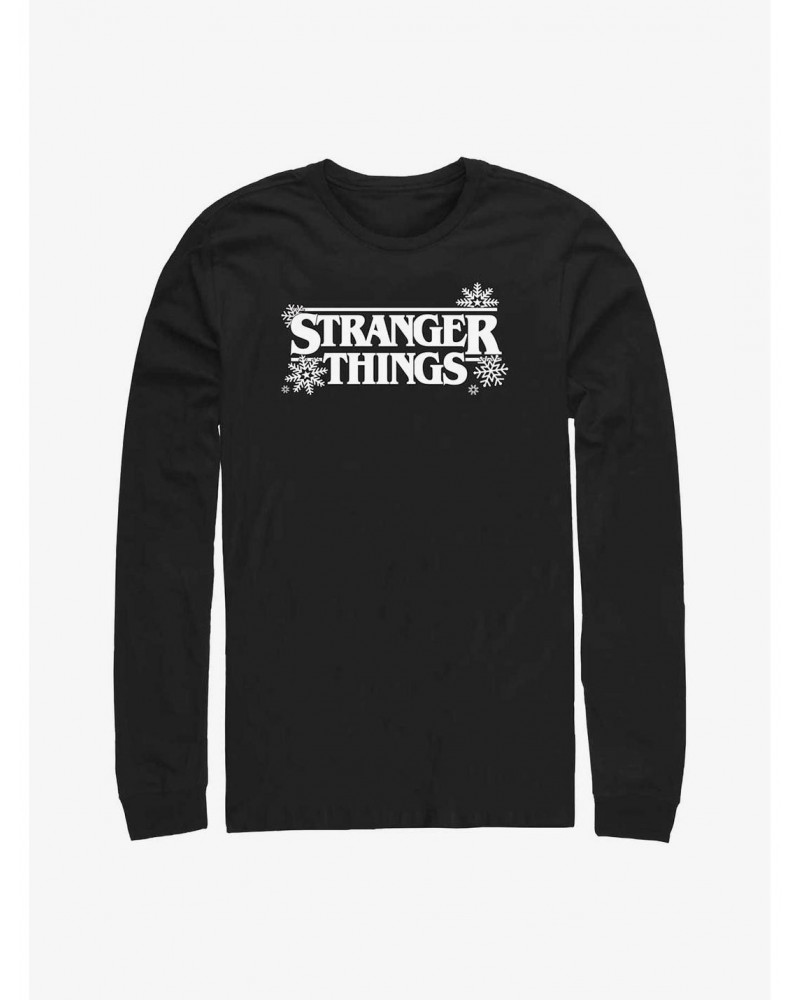 Stranger Things Snowflake Logo Long-Sleeve T-Shirt $15.79 T-Shirts