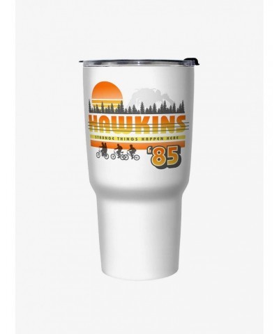 Stranger Things Hawkins Sunset Travel Mug $14.65 Mugs