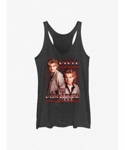 Stranger Things Steve The Babysitter Girls Tank $9.07 Tanks