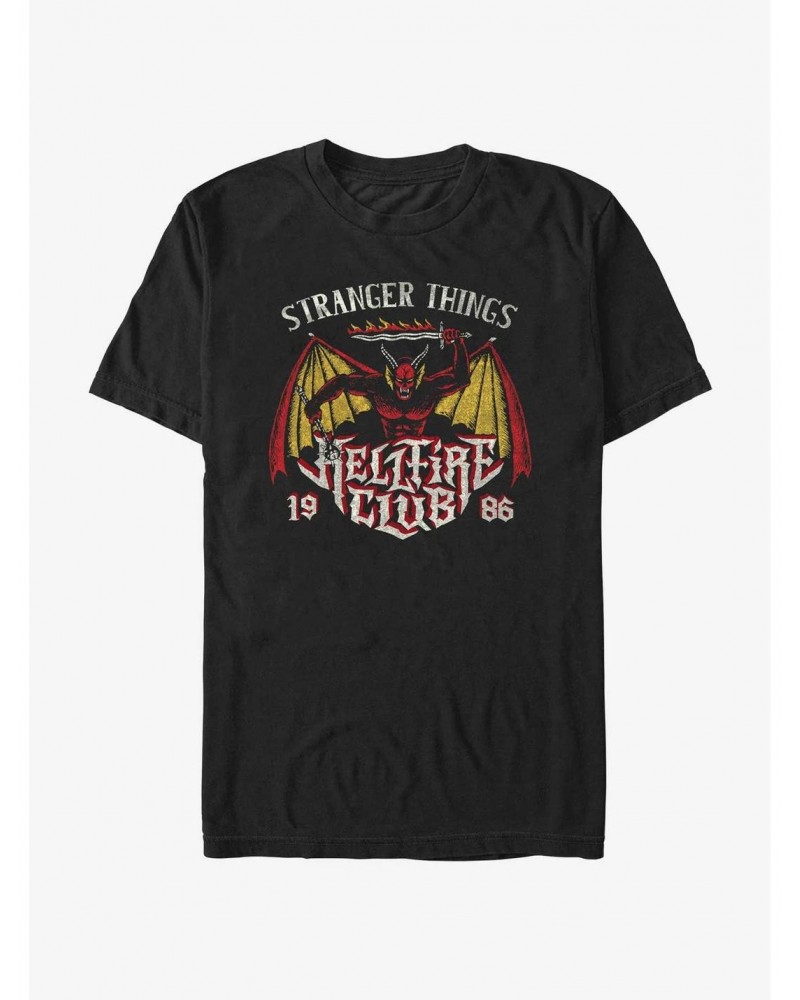 Stranger Things Demon Hellfire Club T-Shirt $8.13 T-Shirts