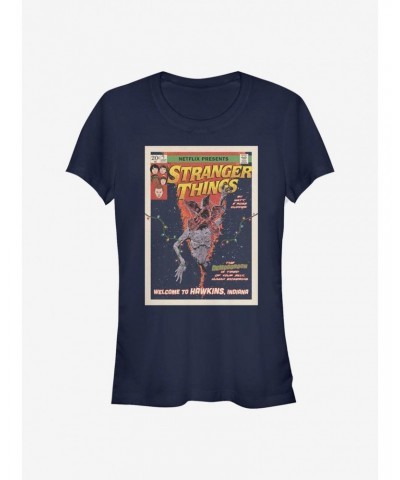 Stranger Things Comic Cover Girls T-Shirt $9.96 T-Shirts