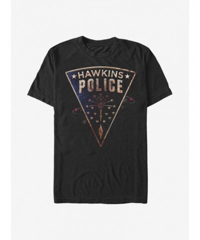 Extra Soft Stranger Things Hawkins Police Rats T-Shirt $13.58 T-Shirts